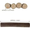 DIRBUY 300 palillos de madera de 3.9 in de 0.08 a 0.15
