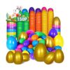 LessMo 150 piezas de huevos de Pascua de 3.94 pulgadas