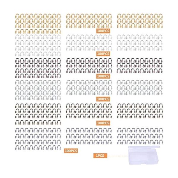 Hmjpng 600 lazos de alambre en forma de U protectores de