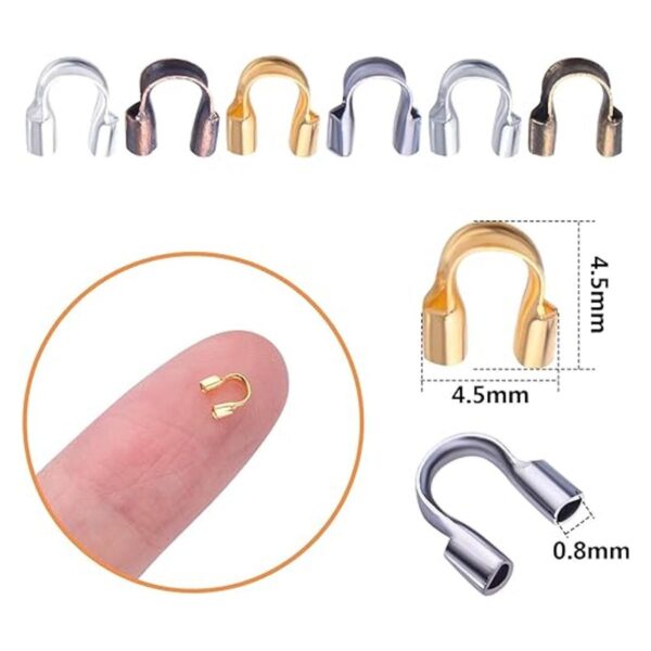 Hmjpng 600 lazos de alambre en forma de U protectores de