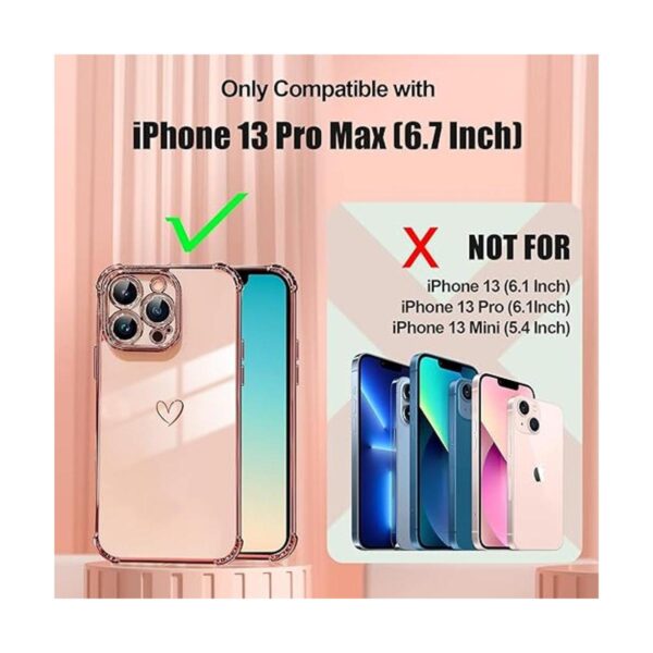 Daviko Funda compatible con iPhone 13 Pro Max para mujer_2