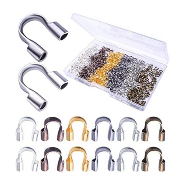Hmjpng 600 lazos de alambre en forma de U protectores de