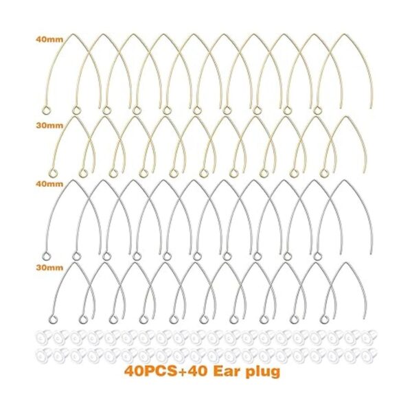 40 ganchos de acero inoxidable en forma de V