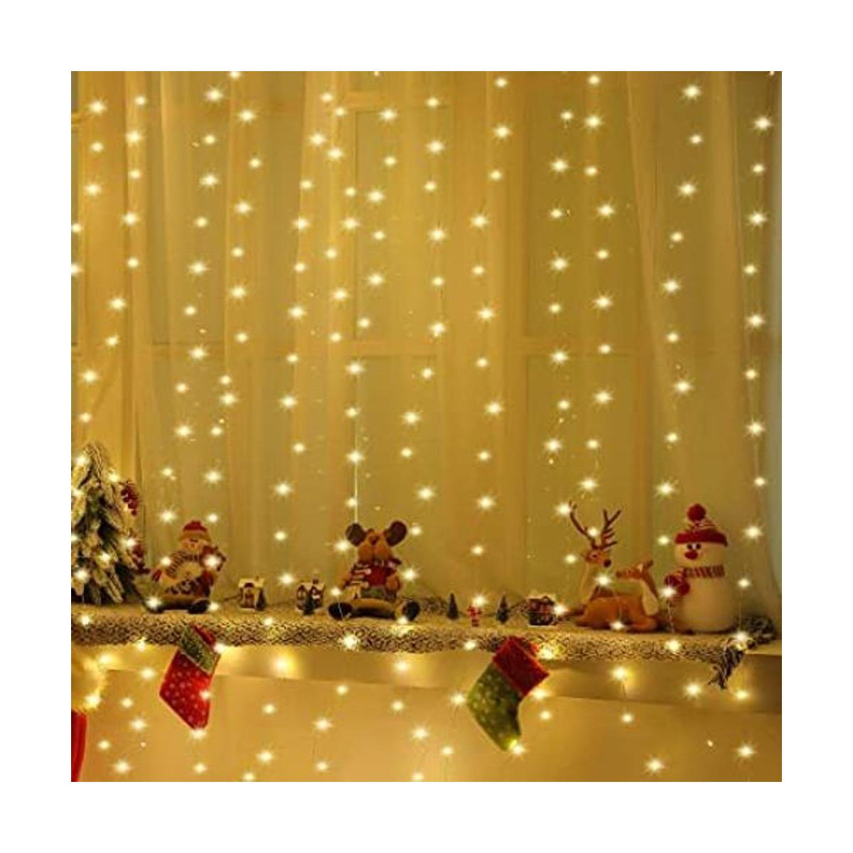 Guirnalda de luces LED para cortina de 195 pulgadas 8