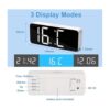 Justmetr Reloj despertador digital reloj LED con doble