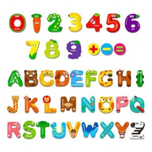 Letras y números magnéticos en mayúsculas herramienta de