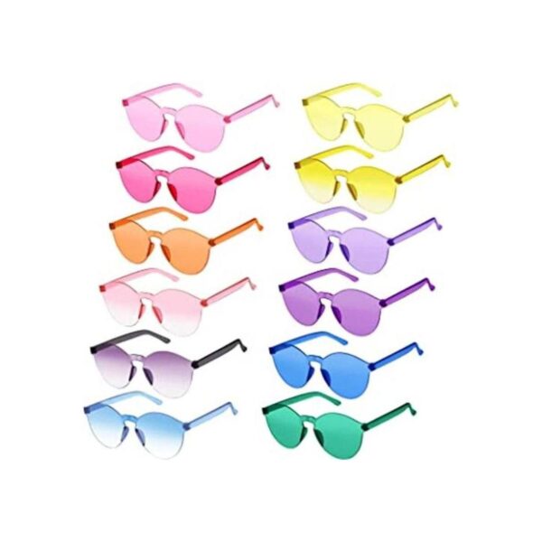 Paquete de 12 gafas de sol redondas sin montura_1