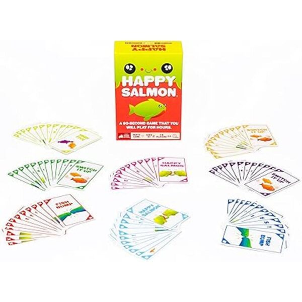 Exploding Kittens Happy Salmon Juegos de cartas para_5