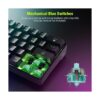 Fiodio Teclado mecánico inalámbrico y con cable RGB de 61