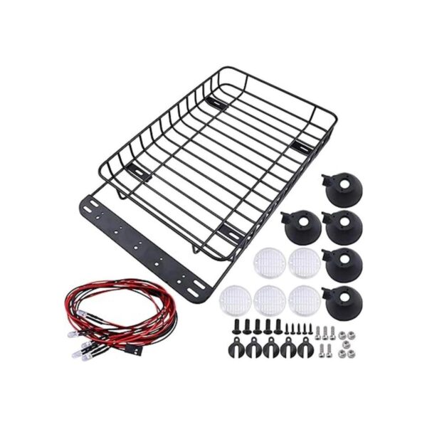 Juego de portaequipajes de metal para coche con luces LED_5