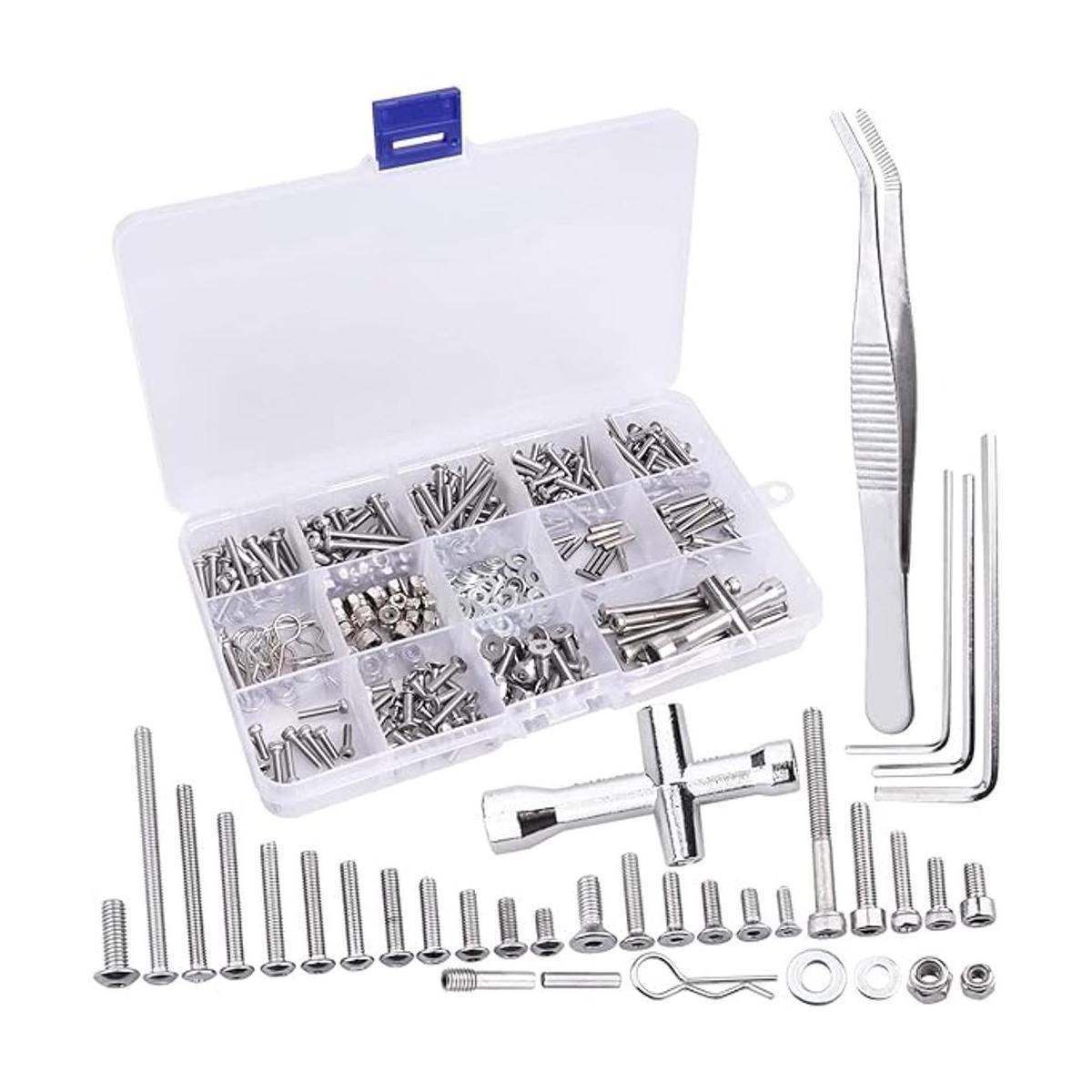 CrazyHobby Kit de tornillos RC compatibles con Traxxas
