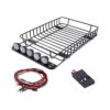Juego de portaequipajes de metal para coche con luces LED_3