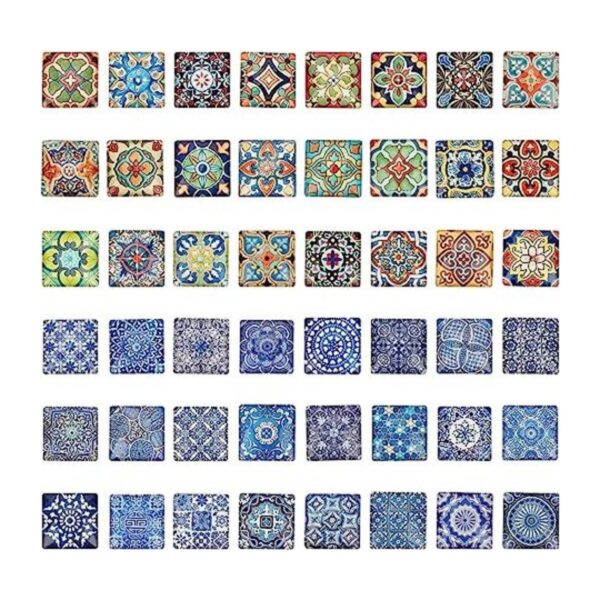 PH PandaHall Cabujones cuadrados de mosaico de 1 pulgada
