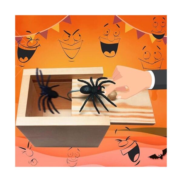 Jishi Caja de broma de araña regalo divertido de broma