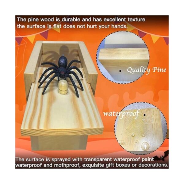 Jishi Caja de broma de araña regalo divertido de broma