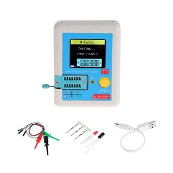 HiLetgo LCRT7 Probador de transistor TFT Medidor de_1
