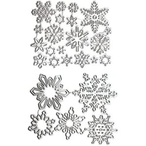 FAZHBARY 25 troqueles de copo de nieve de Navidad para_1