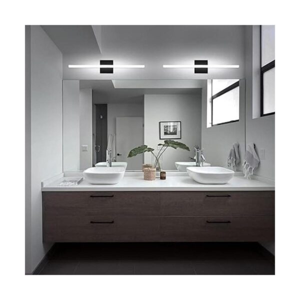 Combuh Lámparas de baño regulables color negro luces de_2