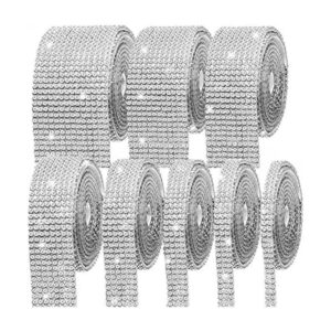 Cinta de cristal con diamantes de imitación 8 rollos de 8