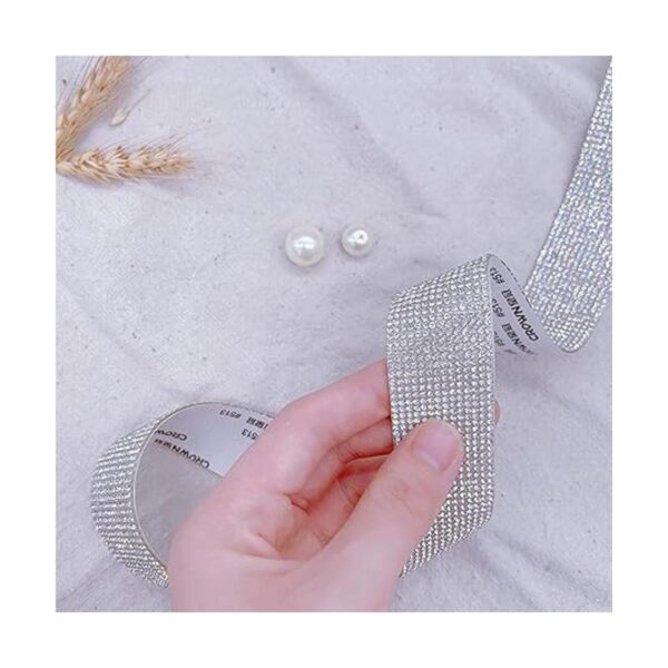 Cinta de cristal con diamantes de imitación 8 rollos de 8