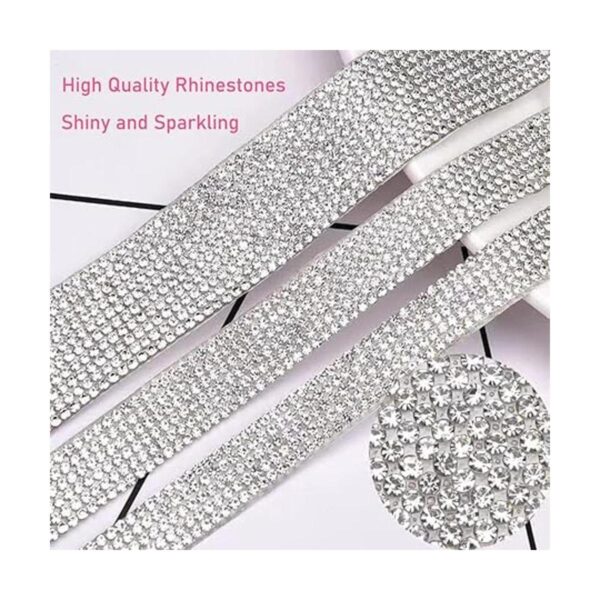 Cinta de cristal con diamantes de imitación 8 rollos de 8