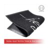 Mamas Mats Felpudo negro de 30 x 17.5 pulgadas ideal
