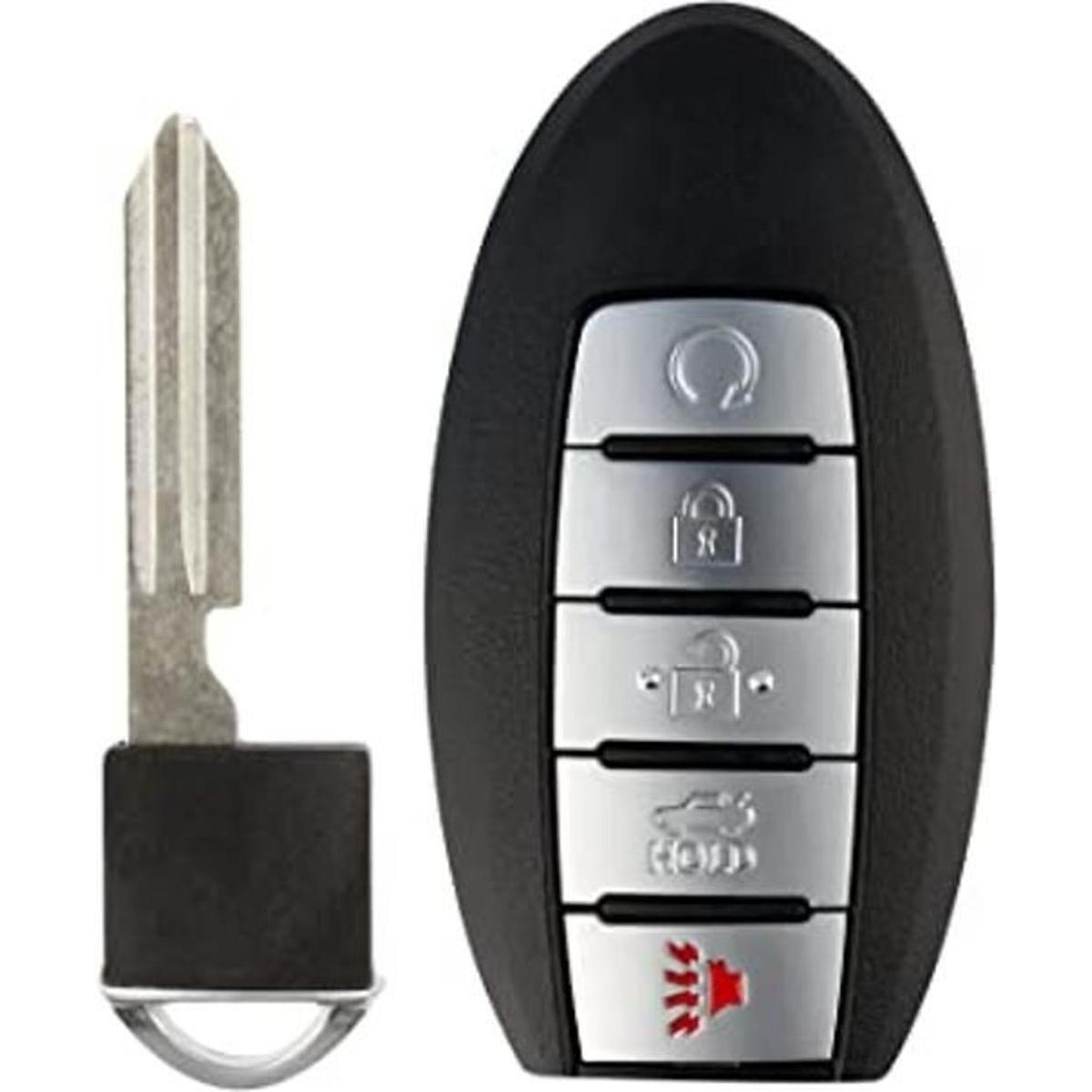 Llavero inteligente de 5 btn para Nissan KR5TXN4