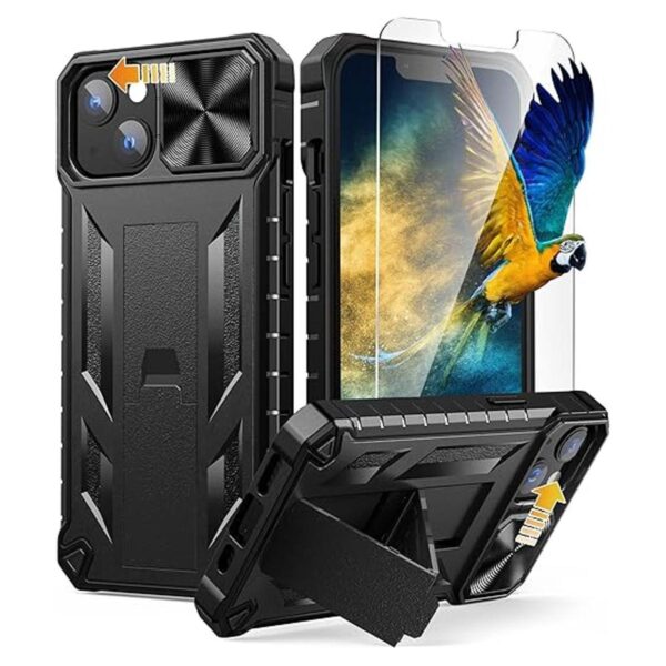 Funda para iPhone 14 con soporte funda para iPhone 13 con_1