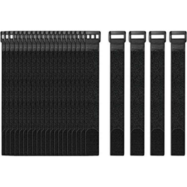 Correas de cable de fijación reutilizables paquete de 24_1
