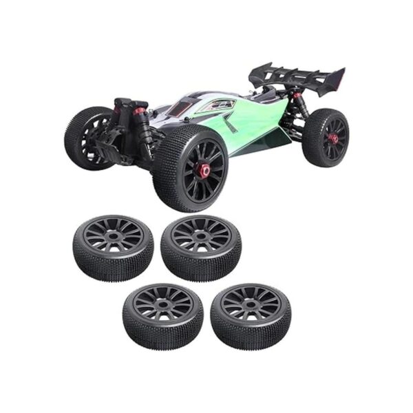 CrazyHobby Ruedas y neumáticos RC de 0.669 in para 18 Off_5