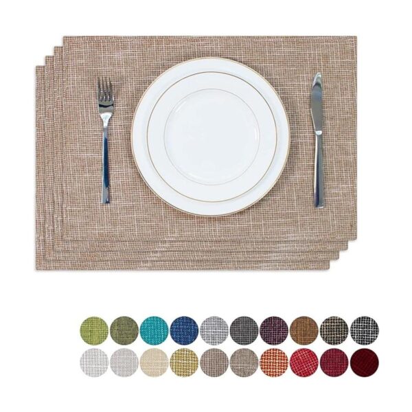 Kevin Textile Juego de 4 manteles individuales