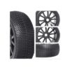 CrazyHobby Ruedas y neumáticos RC de 0.669 in para 18 Off_4