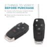 Keyless2Go Repuesto para llave giratoria de 4 botones para_4