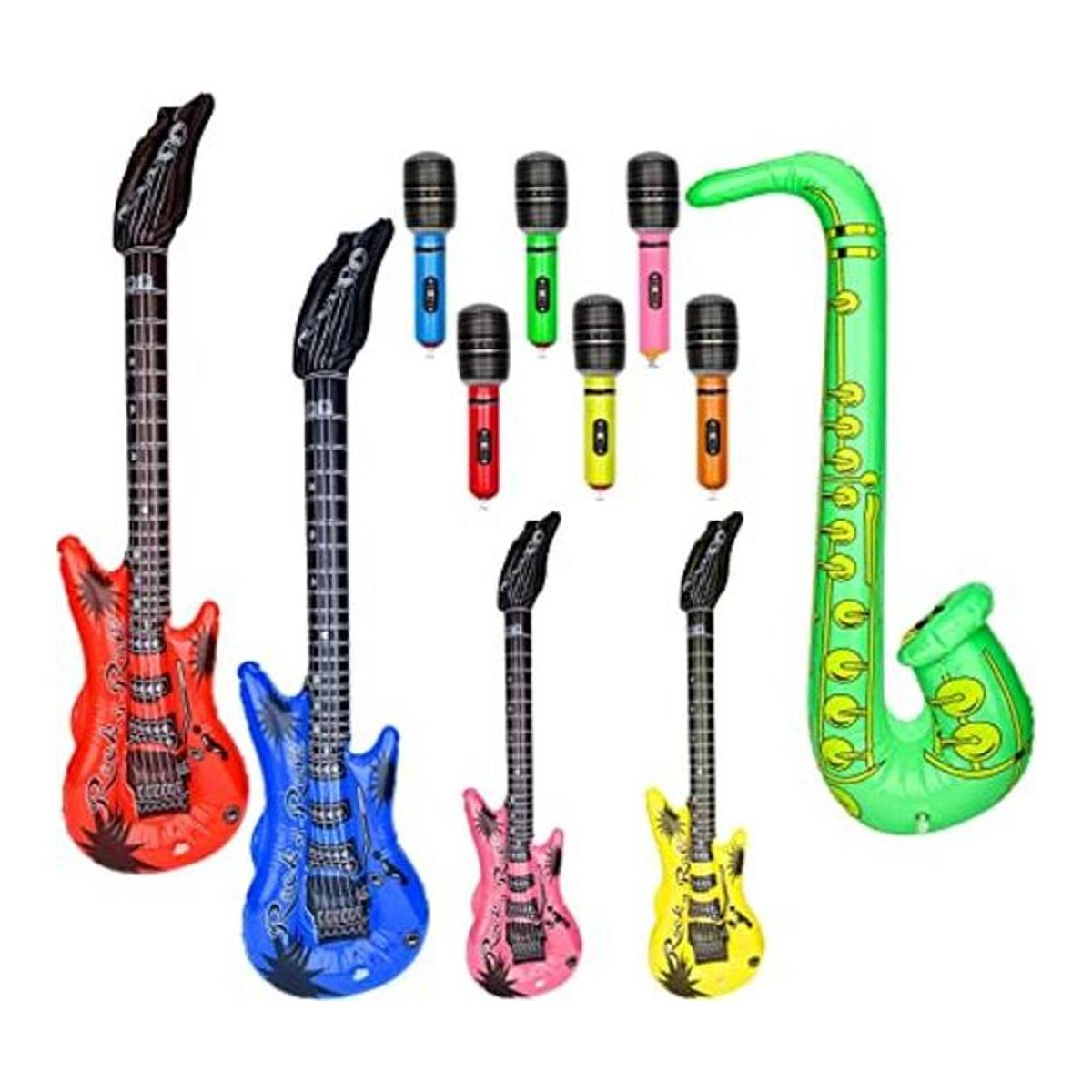 KINBOM Juego de 11 estrellas inflables de rock
