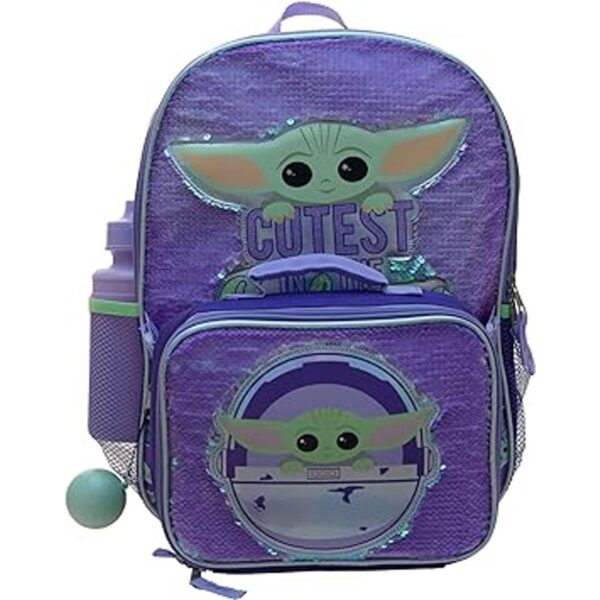 Disneys Mandalorian Baby Yoda Juego de mochila de 4_2