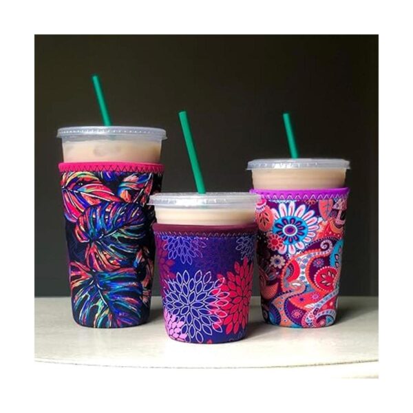 Koverz 3Pack Iced Coffee Sleeve SET OF 3 Black Camo_4
