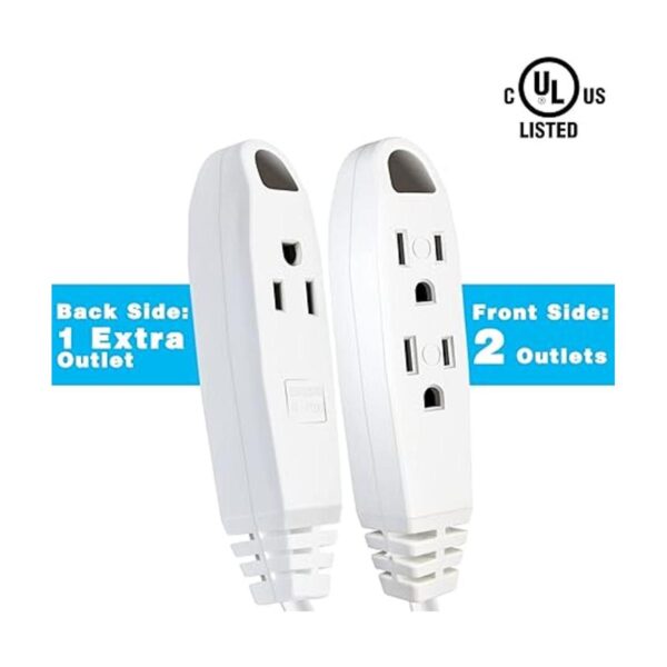 Kasonic Paquete de 2 cables de extensión de 6 pies y 3_4