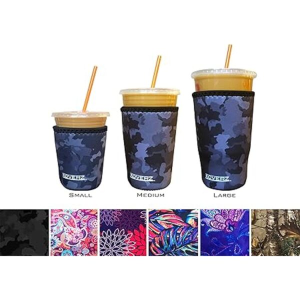Koverz 3Pack Iced Coffee Sleeve SET OF 3 Black Camo_2