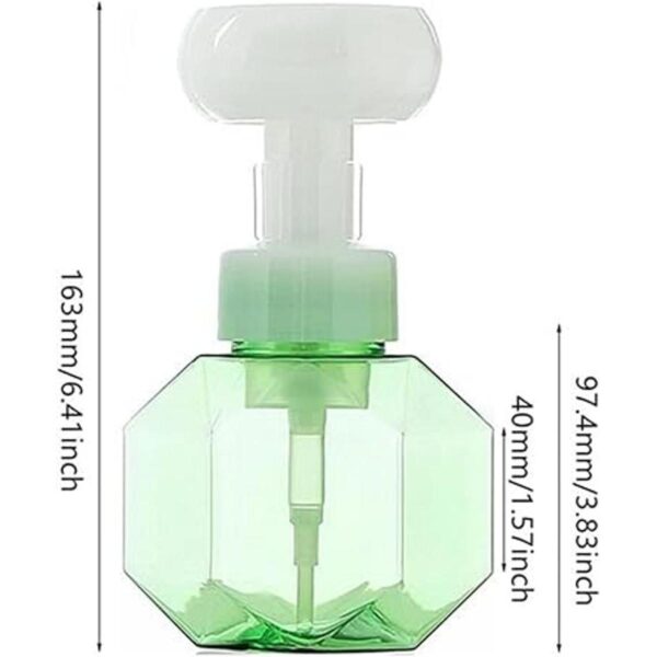 4 botellas de espuma en forma de flor 10.1 fl oz