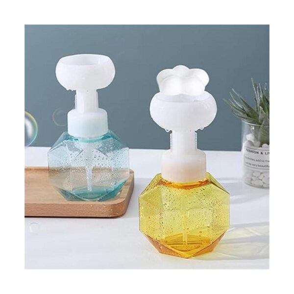 4 botellas de espuma en forma de flor 10.1 fl oz
