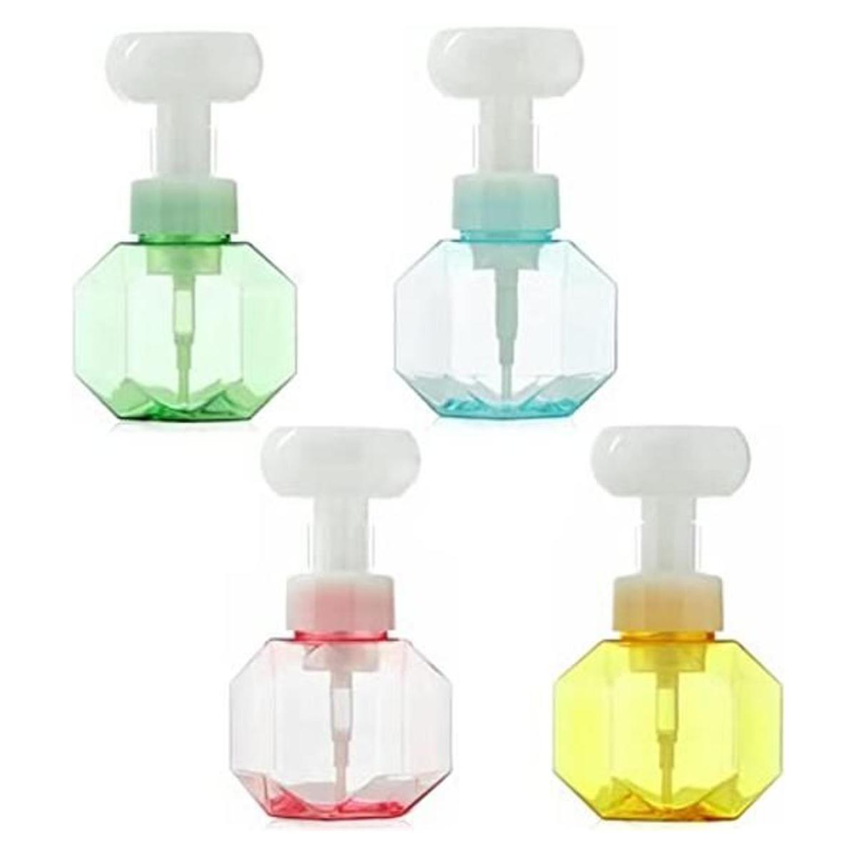 4 botellas de espuma en forma de flor 10.1 fl oz