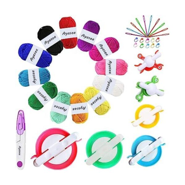 Kit para hacer pompones 6 tamaños para hacer pompones