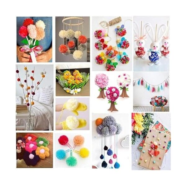 Kit para hacer pompones 6 tamaños para hacer pompones