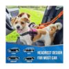 Lukovee Cinturón de seguridad doble para perro nuevo_4