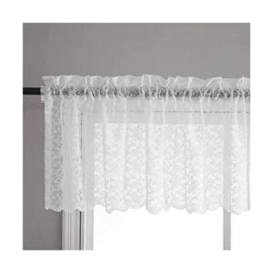 FINECITY Cenefa de encaje blanco para ventanas de cocina_1