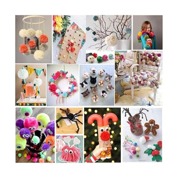 Kit para hacer pompones 6 tamaños para hacer pompones