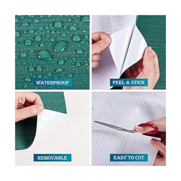 FunStick Papel tapiz de tela de hierba verde verde azulado_4