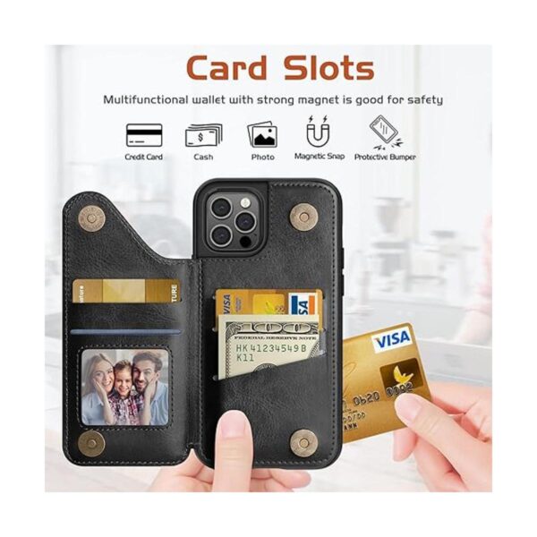LOHASIC Funda tipo cartera para iPhone 13 Pro Max 5_3