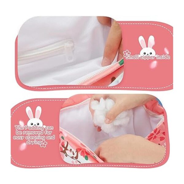 Linda almohada de felpa kawaii extraíble de animales de