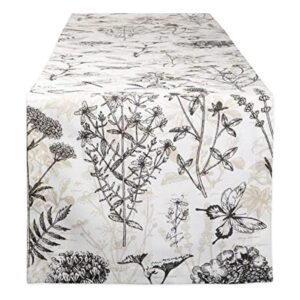 DII Colección de mesa con estampado botánico camino de_1